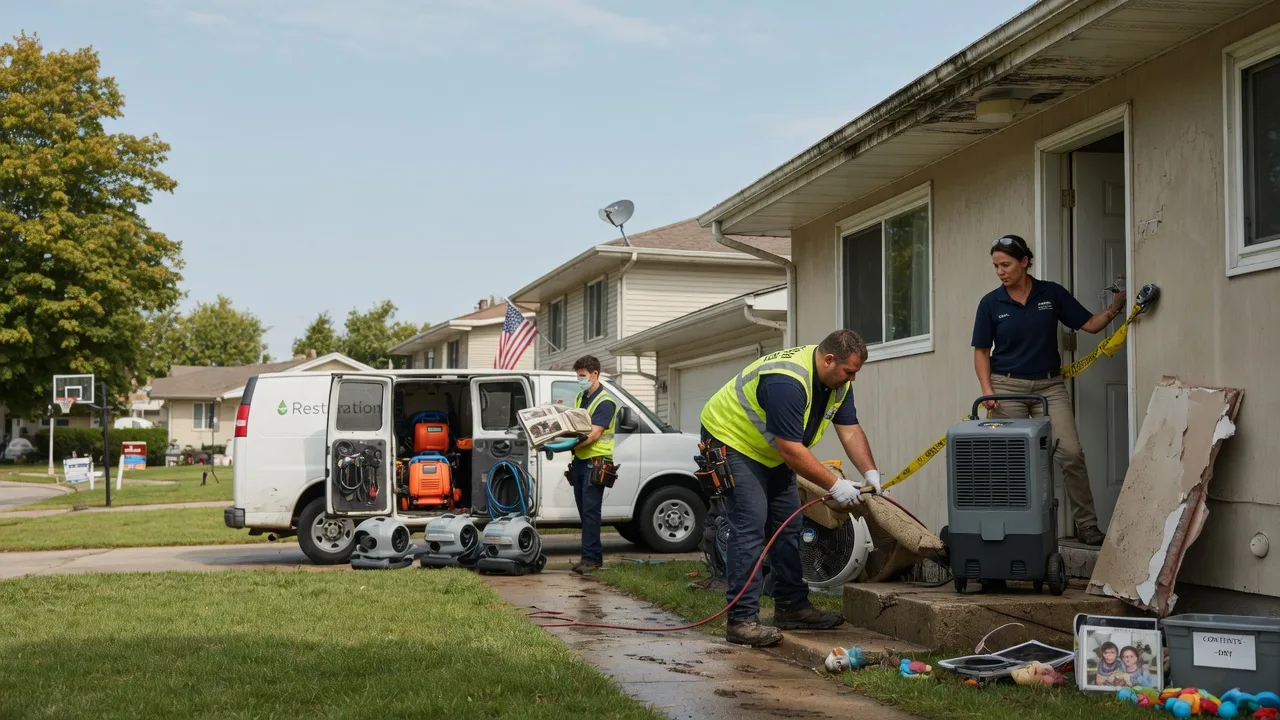 Water Damage Restoration in Bellflower, IL near me